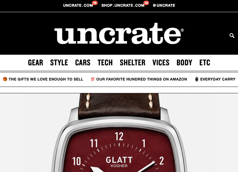 Glatt got Uncrated