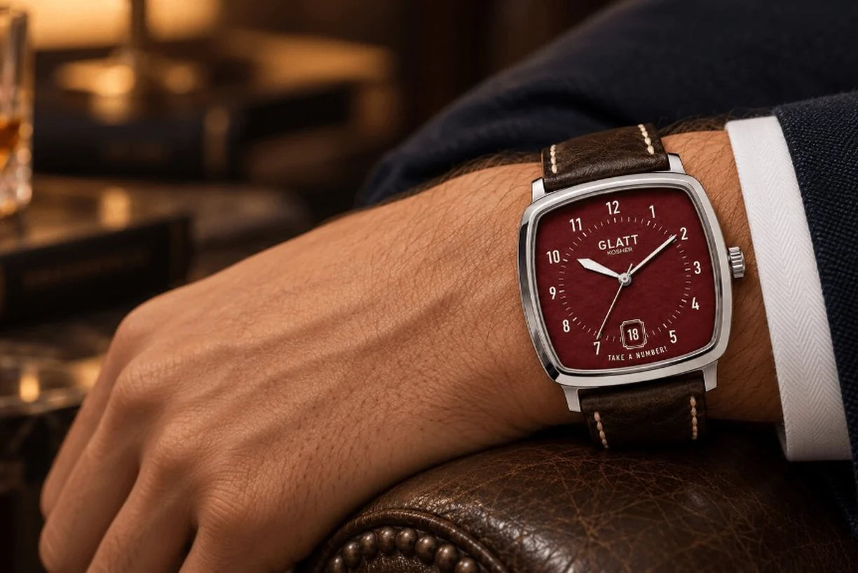 Black Cherry Soda worn on the wrist